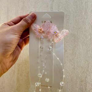 Crystal butterfly pins