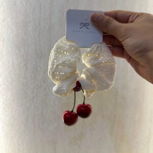 Cherry scrunchie